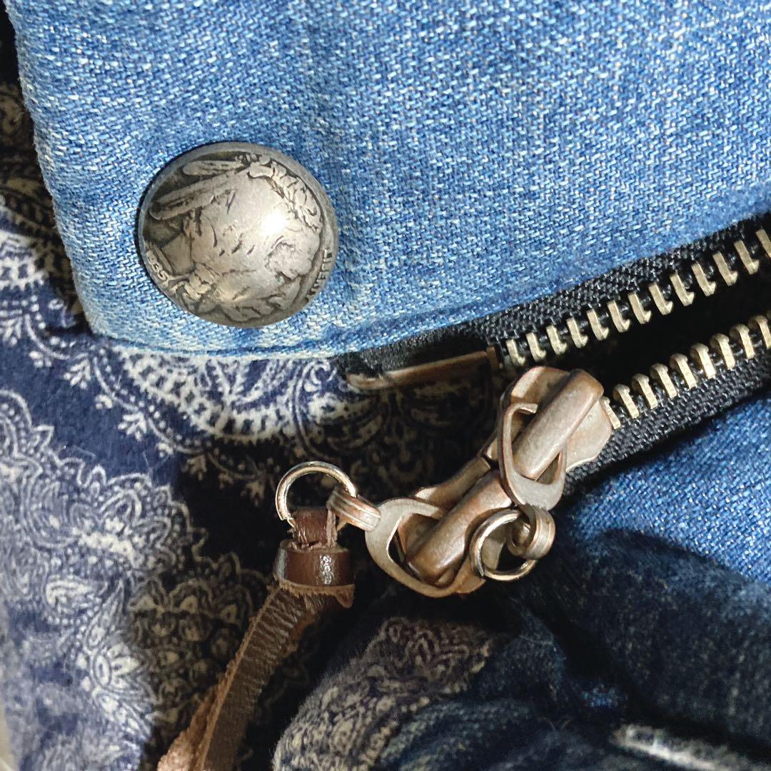 あんぼ 様専用⭐️レミレリーフ ダウンベスト インディゴ スタッズ