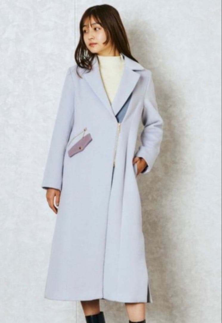 REDYAZEL パステル配色チェスタージップコート - メルカリ