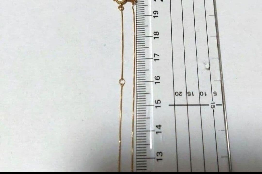 K18　1Pダイヤモンド 0.1ct 馬蹄 ネックレス　　アンティーク