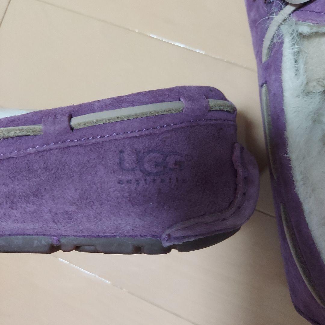 美品】UGG モカシンシューズ ダコタ パープル スエード ムートン