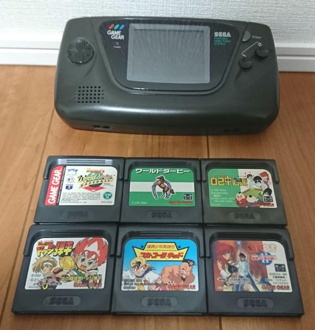 GG】ゲームギア本体＋ソフト6本 - メルカリ