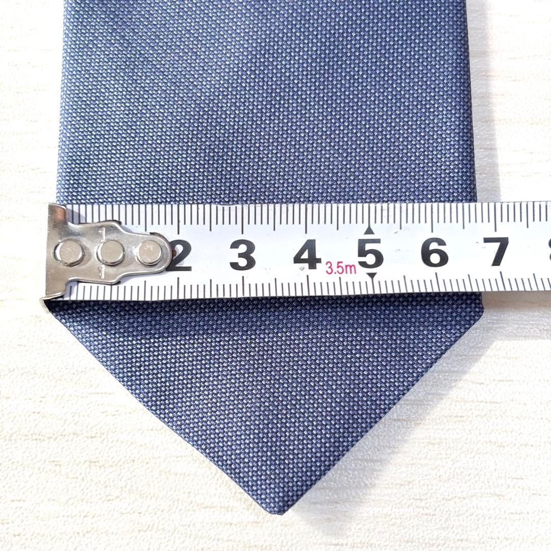PRADA プラダ ダークブルー 無地 ソリッド シルク ネクタイ 成人式 結婚