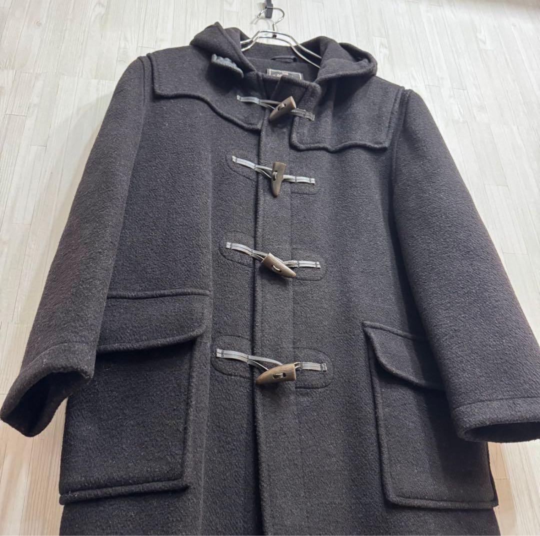 伊地知  英国製 グローバーオール ダッフルコート 黒 メンズ L相当