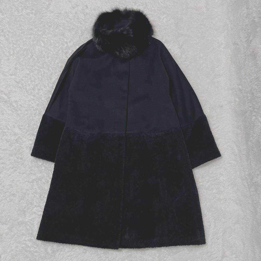 Max Mara Studio アルパカ混 フォックスファー コート マキシ丈 Max Mara - 極美品 マックスマーラ Max Mara STUDIO コート ロング