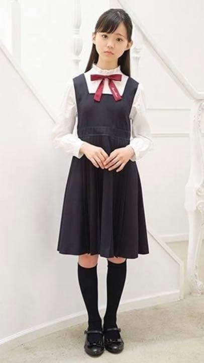 メゾピアノジュニア L/160 ボレロ＆ドッキングワンピースセット 卒服