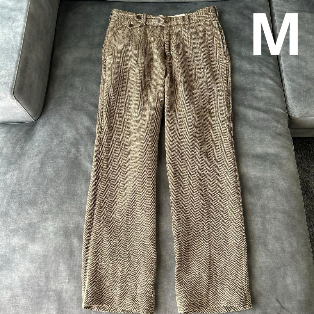 ラルフローレン　シルク　リネン　スラックス　ツイード　ヘリンボーン ヘリンボーン リネンブレンド ツイード ブレザー