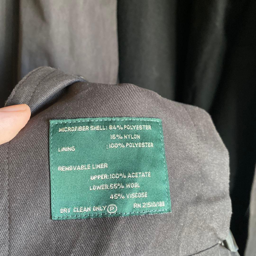 90s〜 Laure Ralph Lauren ステンカラーコート 墨黒 48L - メルカリ