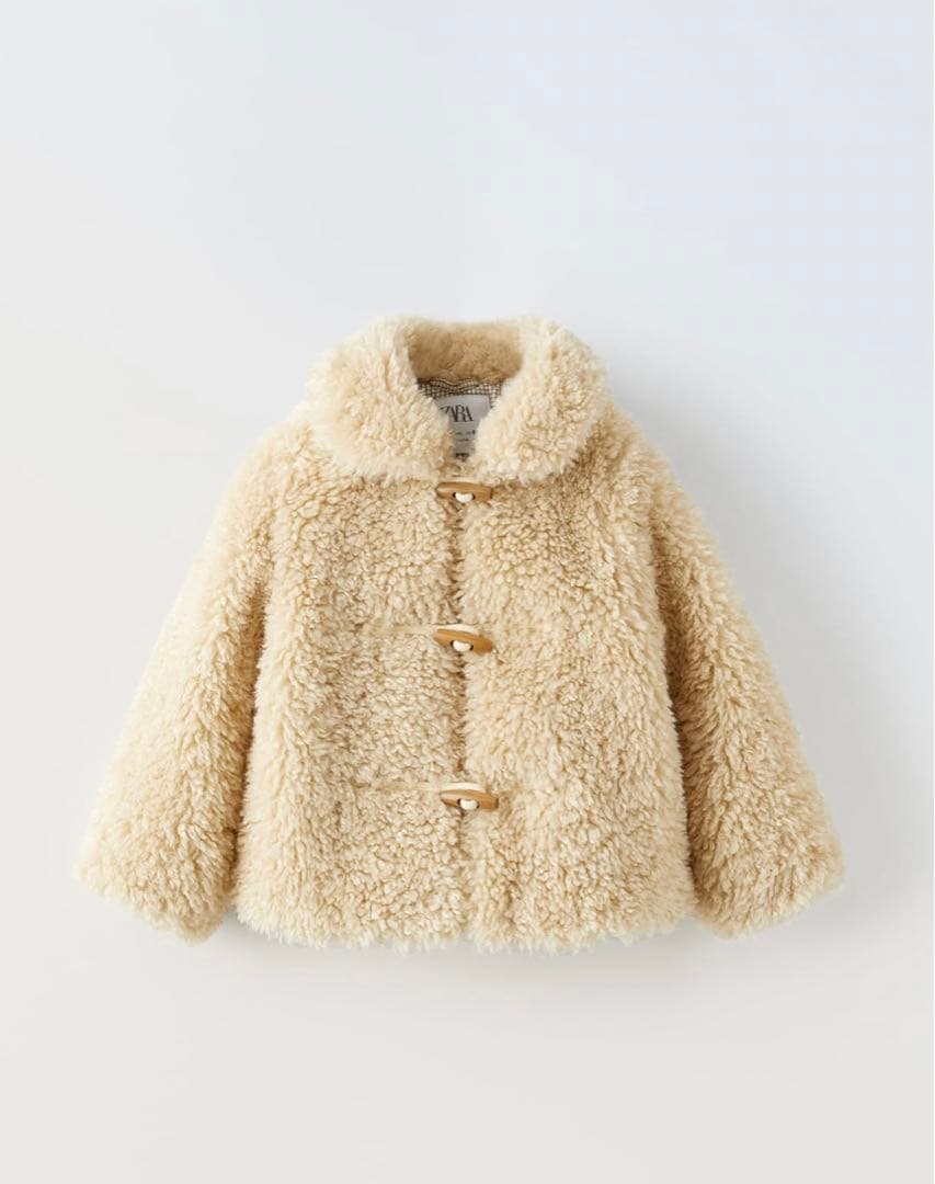 フェイクボアトグル ジャケット ZARA - メルカリ