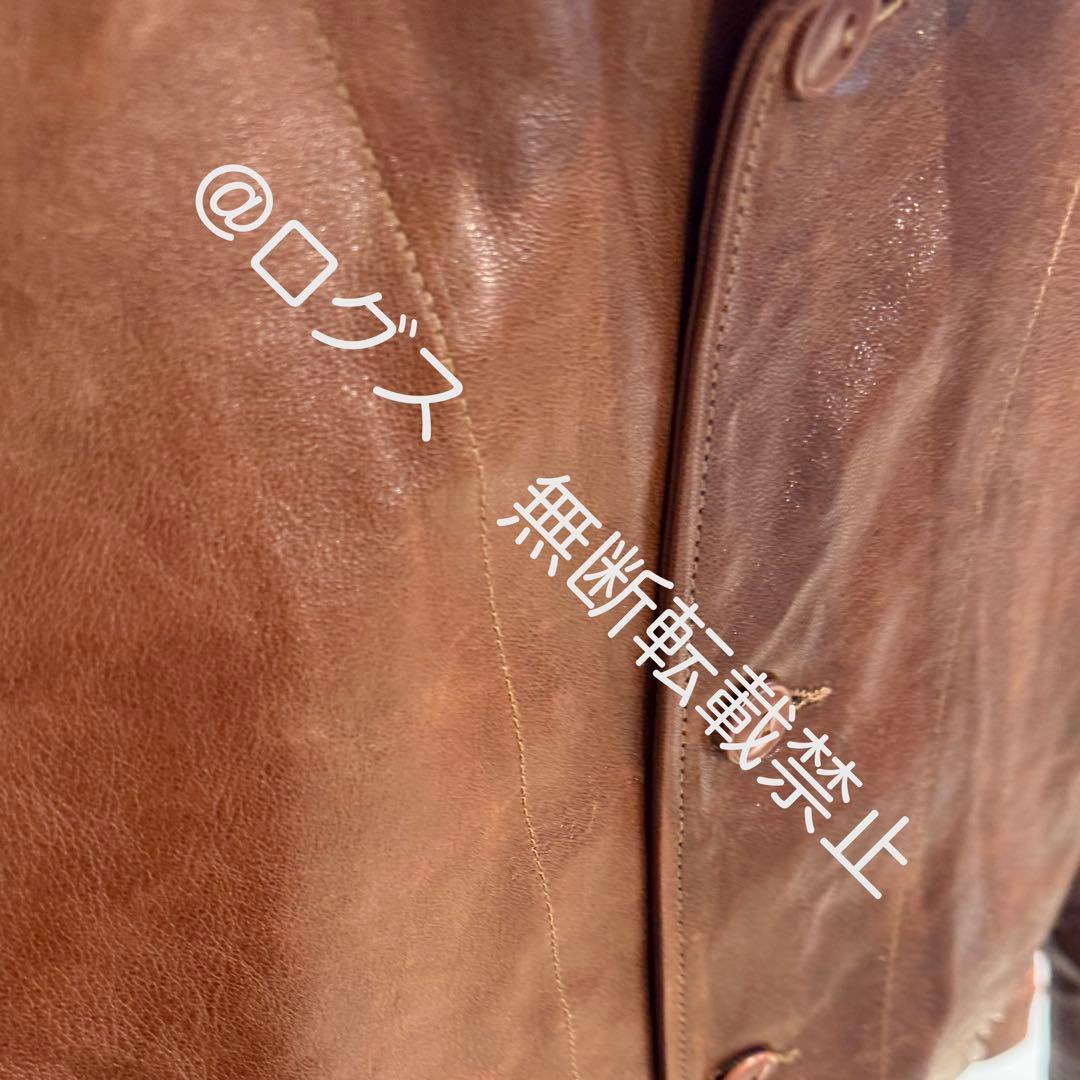 リーバイス メンロー コサック レザー ジャケット ブラウン XL - メルカリ