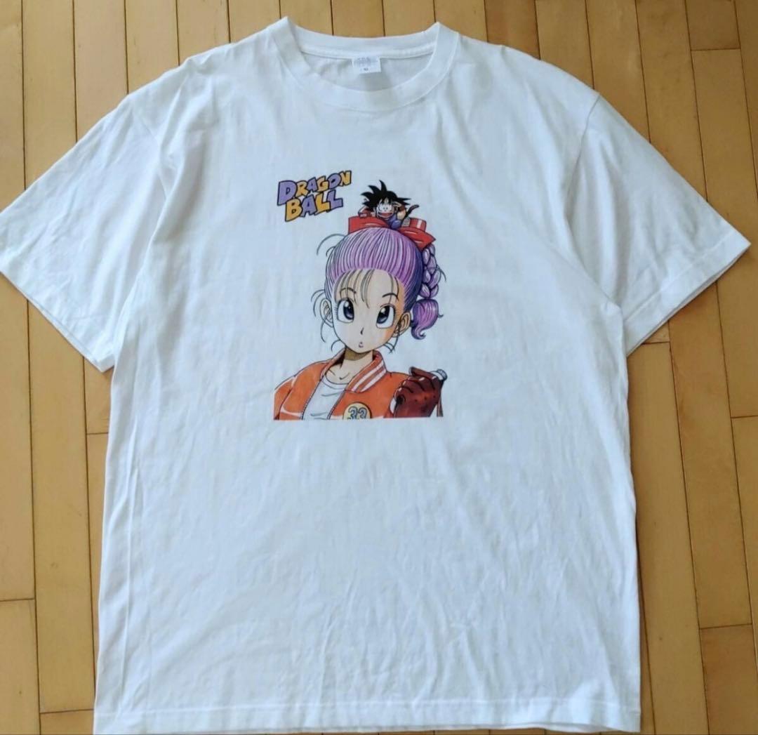 ドラゴンボール ブルマ 悟空 半袖Tシャツ XL 漫画 アニメ 鳥山明 古着