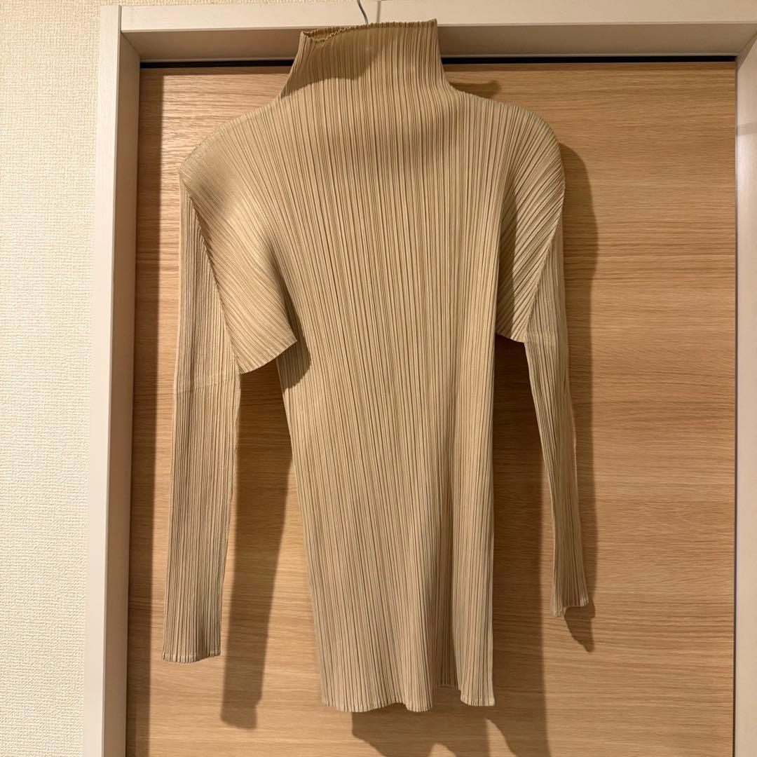 イッセイミヤケ　プリーツプリーズ　ハイネックトップス プリーツプリーズ PLEATS PLEASE カットソー ハイネック 3 ブラック 黒