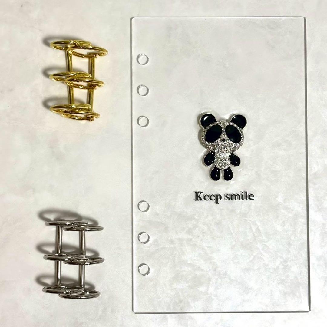 ✨新作✨A6 アクリルレジンバインダー リング付き 韓国 貯金 - メルカリ