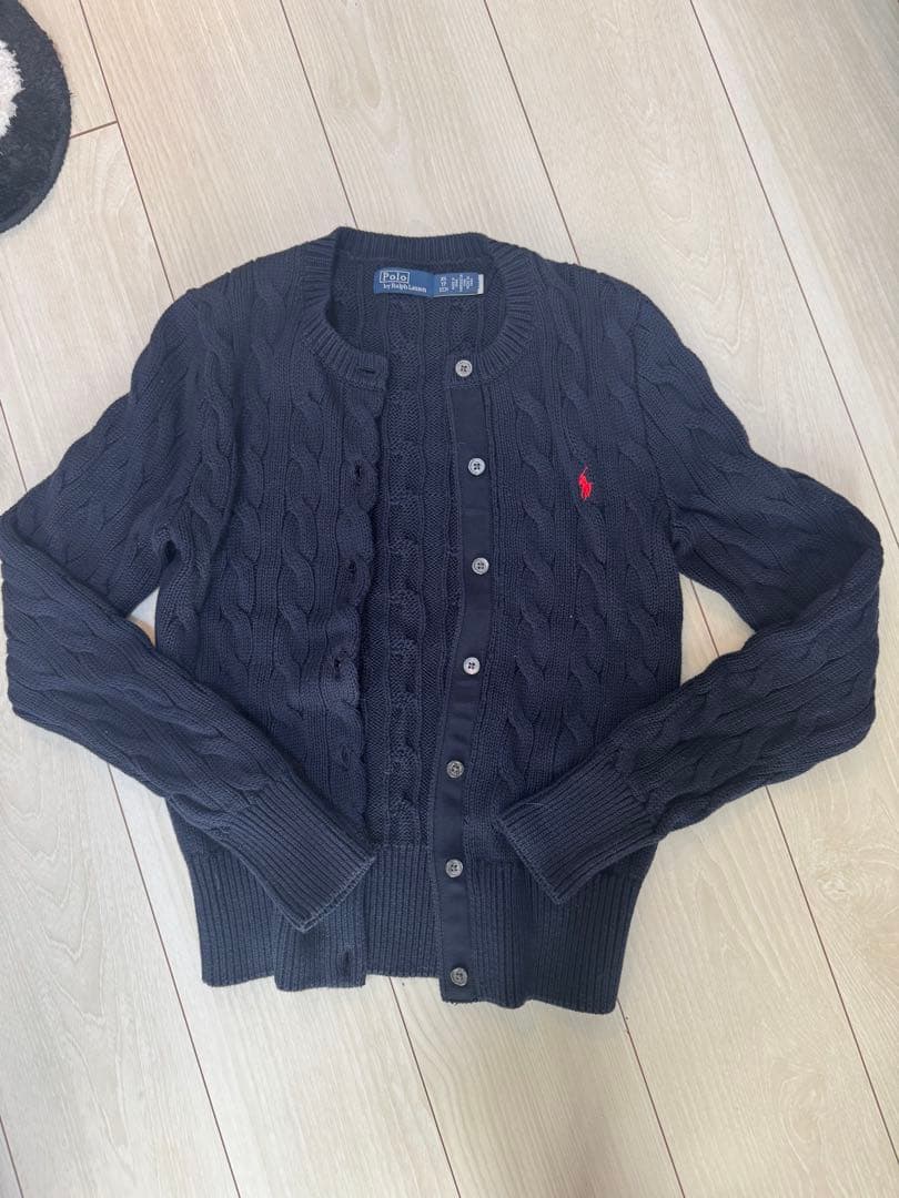 Polo by Ralph Lauren ダークグレー カーディガン XS