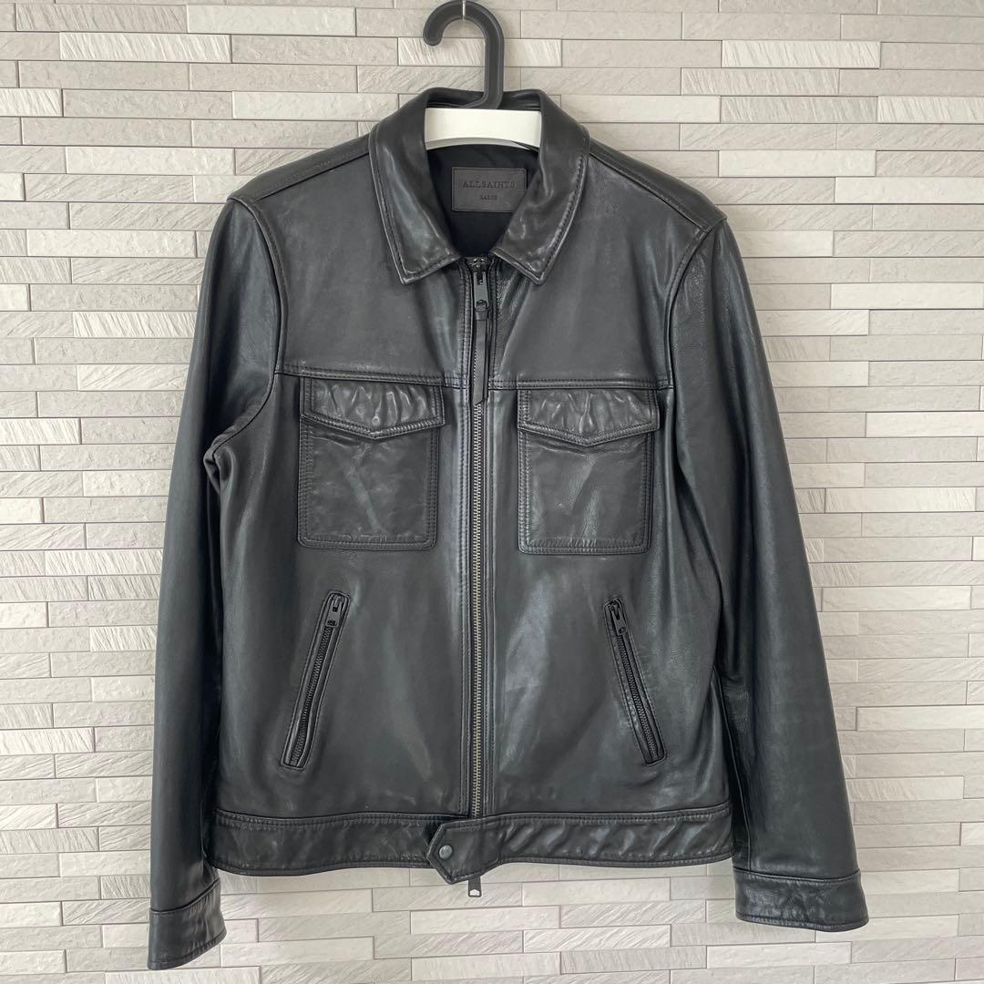 ALLSAINTS オールセインツ ラムレザー ライダースジャケット - メルカリ