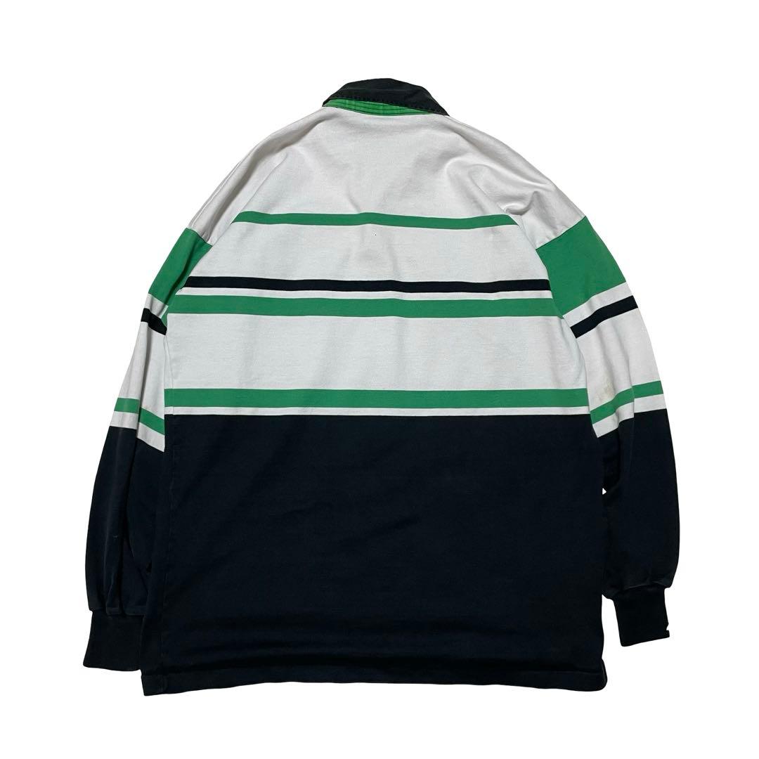 カンターベリー ラガーシャツ 長袖 90s グリーン系 XL メンズ UK