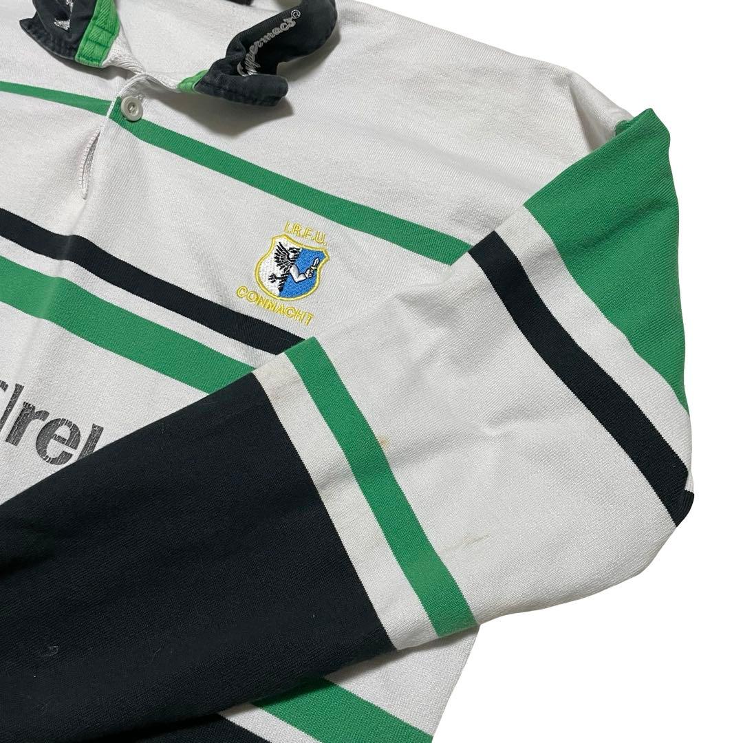 カンターベリー ラガーシャツ 長袖 90s グリーン系 XL メンズ UK