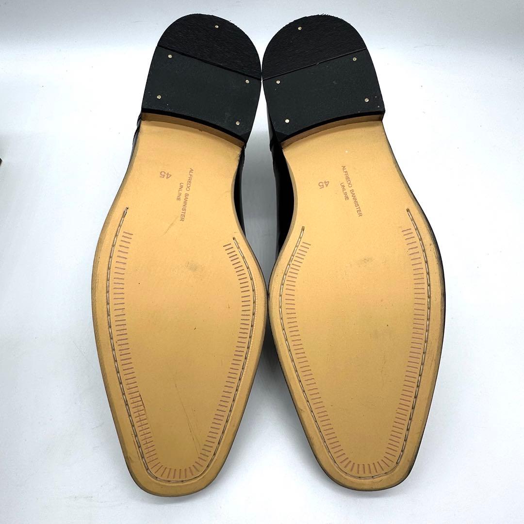 〈新品〉alfredoBANNISTER【27.5cm】ストレートチップ 黒