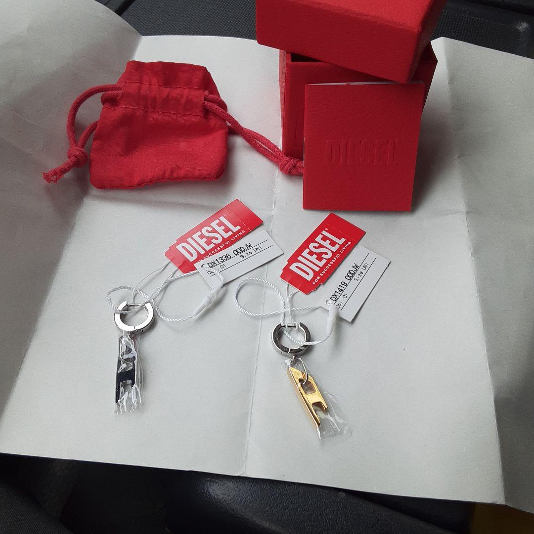 DIESEL DX13236 フープピアス シルバー/ゴールド - メルカリ