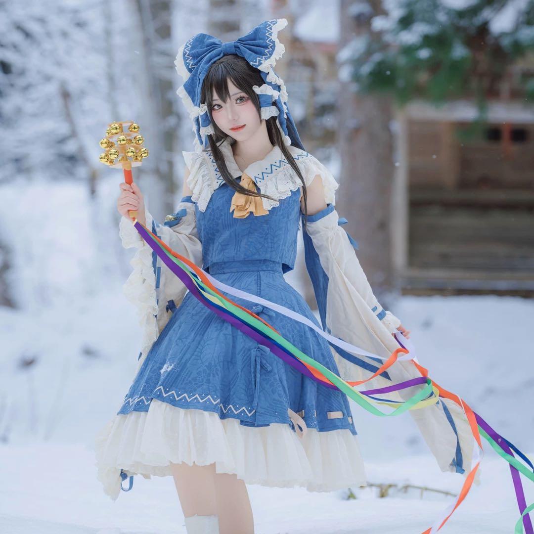 森森仙 東方プロジェクト 博麗霊夢 青霊夢 コスプレ衣装 東方PRO