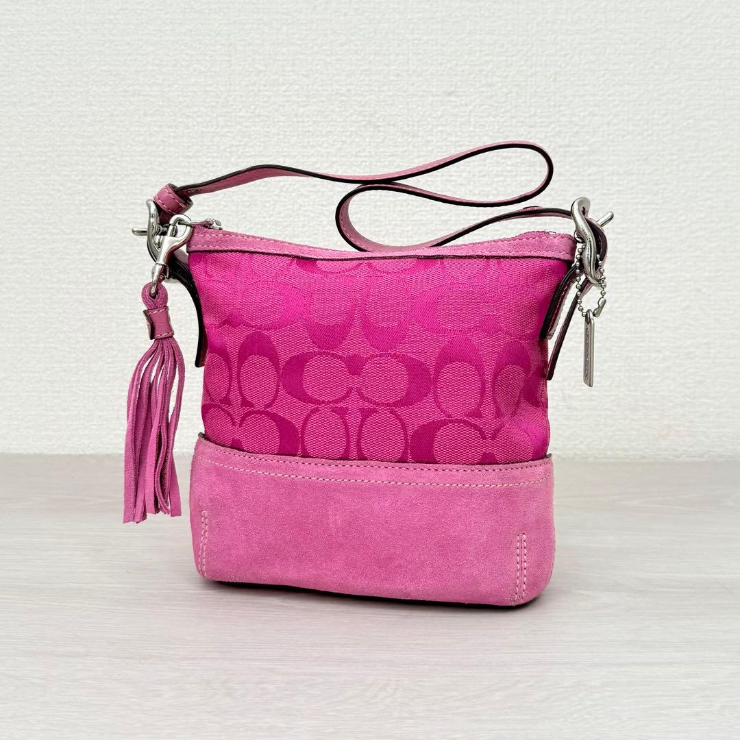 バッグ Vintage Coach mini Satchel Purse Pink Vintage Coach mini Satchel Purse Pink - メルカリ