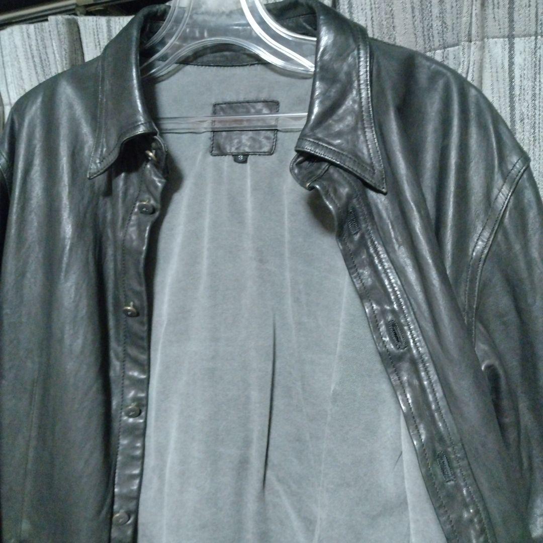 イサムカタヤマバックラッシュ 本革 シングルライダース ブラック 3 L