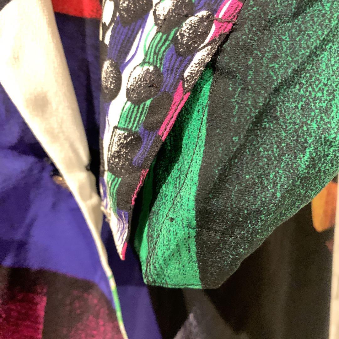 GIANNI VERSACE ジャンニヴェルサーチ シルクジャケット 40 ロゴ