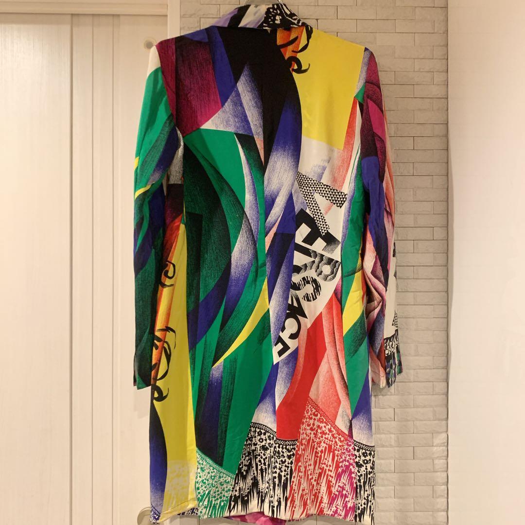 GIANNI VERSACE ジャンニヴェルサーチ シルクジャケット 40 ロゴ