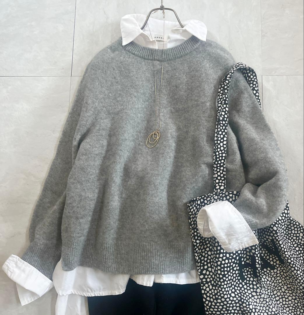 FRAMeWORK フレームワーク ラグランスリーブワイドプルオーバー ウール セール】ラグランスリーブワイドプルオーバー4◇（ニット/セーター