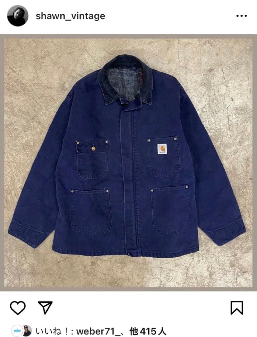 stussy元ネタ ジップ仕様 90s USA製 carhartt チョアコート - メルカリ