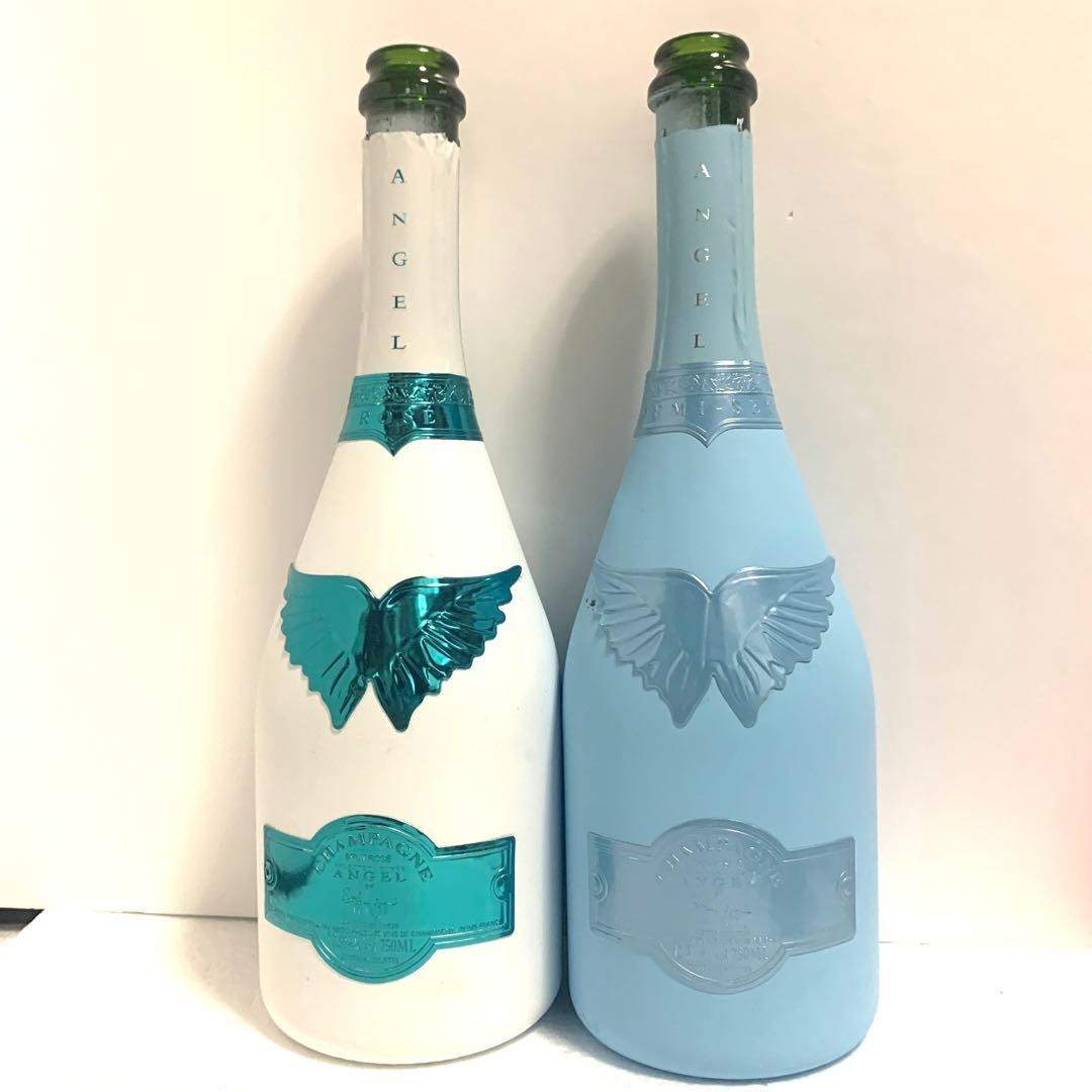 エンジェル シャンパンドゥミセック【水色】 空ビン セット - メルカリ