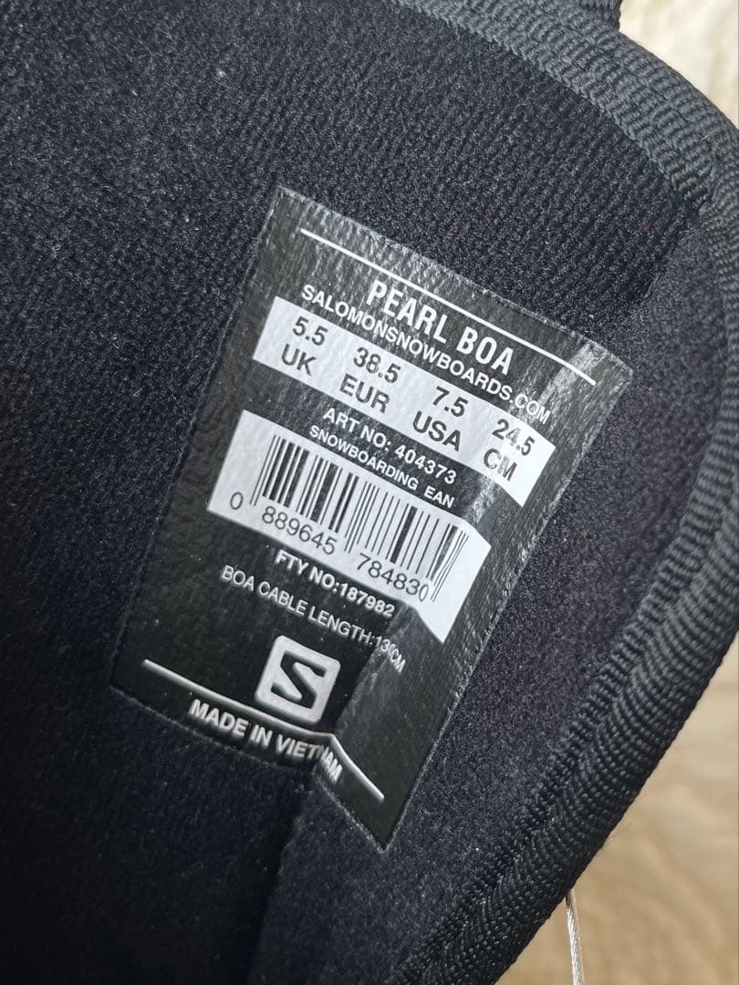 【てる】Salomon Pearl BOA 24.5cm レディース