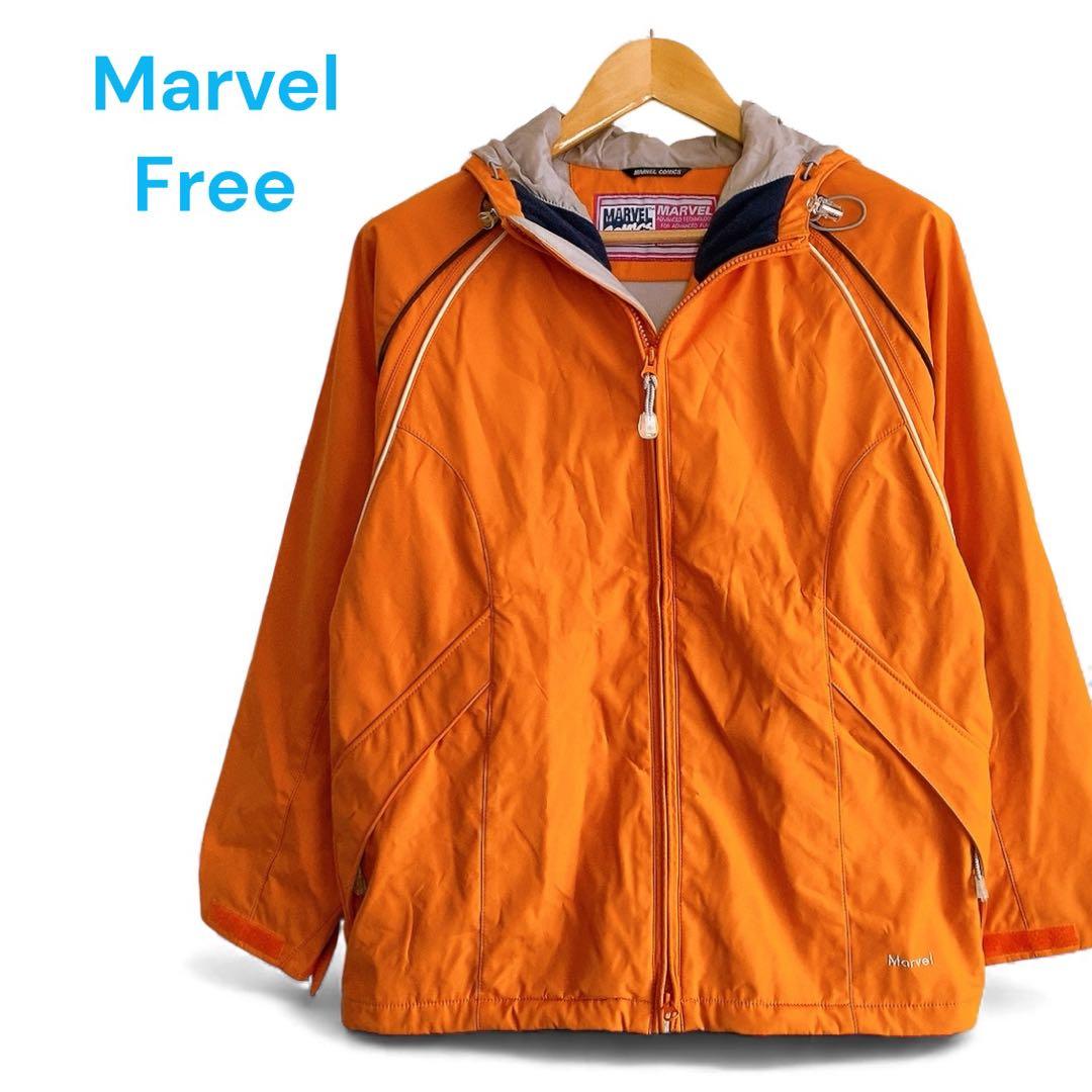 マウンテンパーカー フリー オレンジ アウトドア 希少 スキー 1464