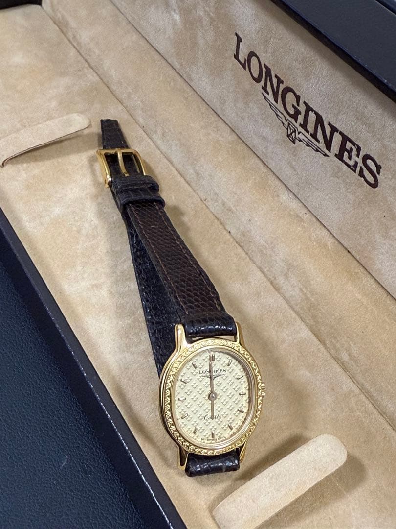 LONGINES アナログ時計 ゴールド/ブラウン 美品！ be-rich0112_bt2901