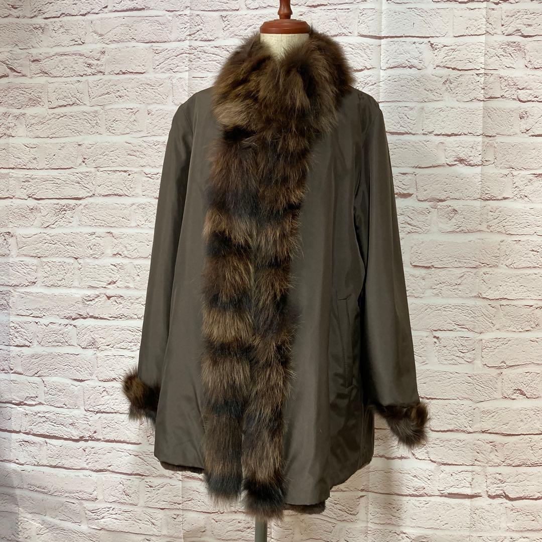 BALMAIN 毛皮コート リバーシブル ブルーフォックス シルク100% - メルカリ