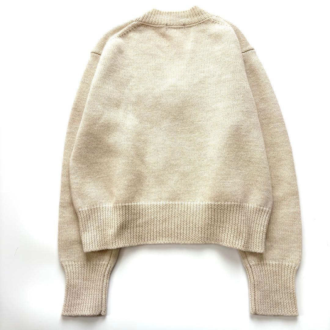 美品】マーガレットハウエル Vネックニット ウール100% 2022AW - メルカリ
