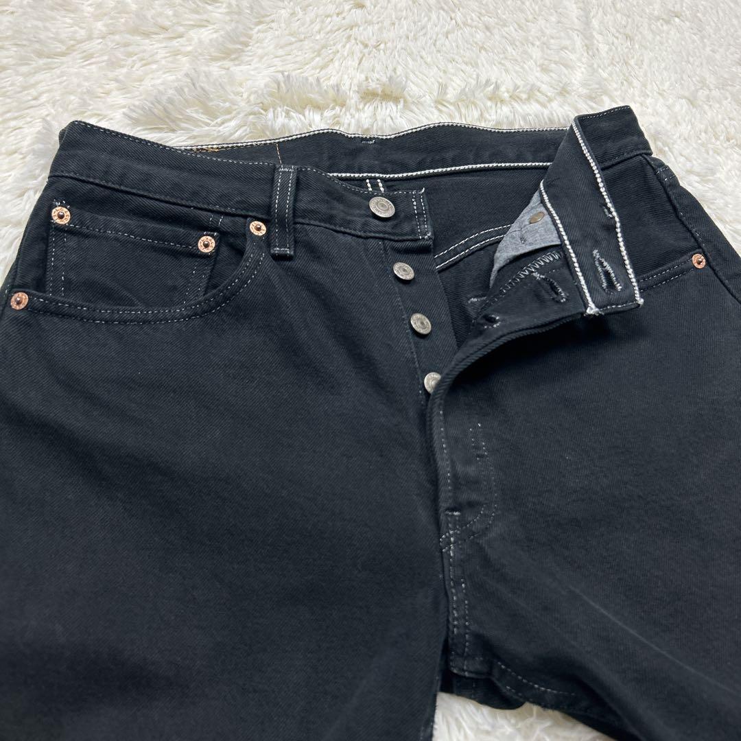 美品 希少 90s USA製 リーバイス 501 ブラック ホワイトステッチ