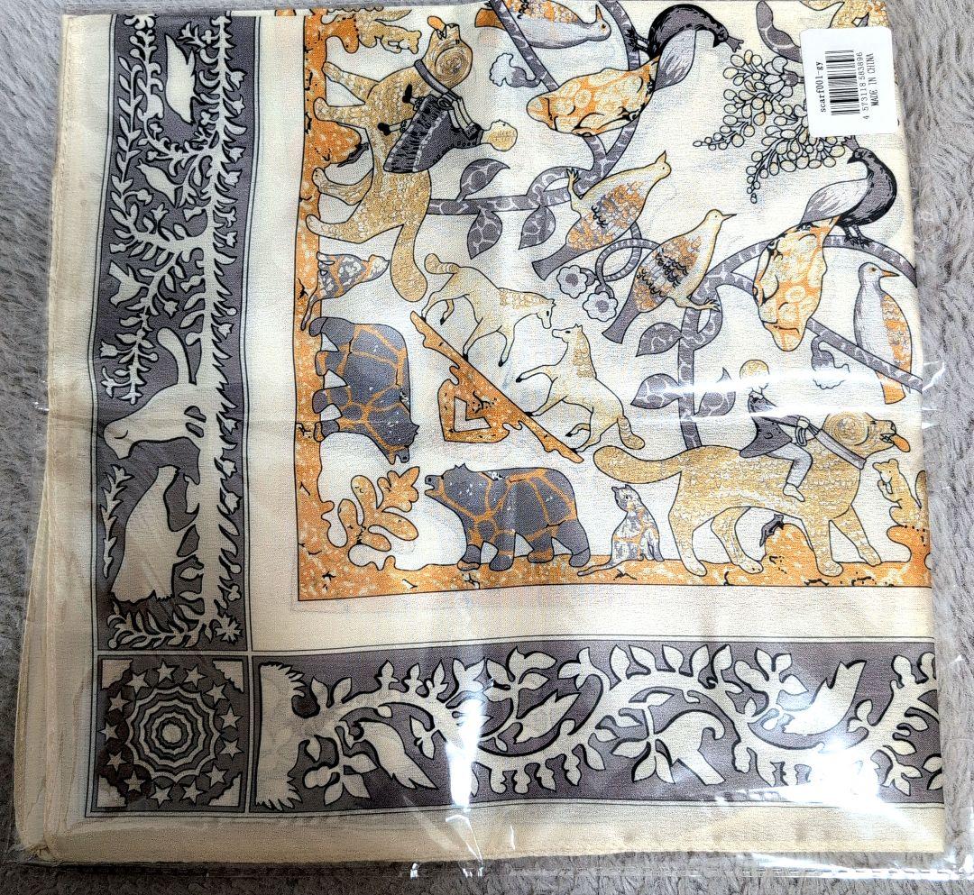 シャネル CHANEL ノベルティ スカーフ 動物柄 花柄 - メルカリ