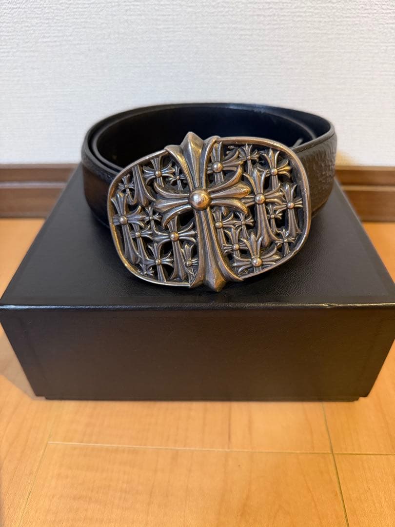 vivviv　クロムハーツ　セメタリークロス　バックル　ベルトのセット CHROME HEARTS クロムハーツ セメタリークロスベルト Cemetery Cross