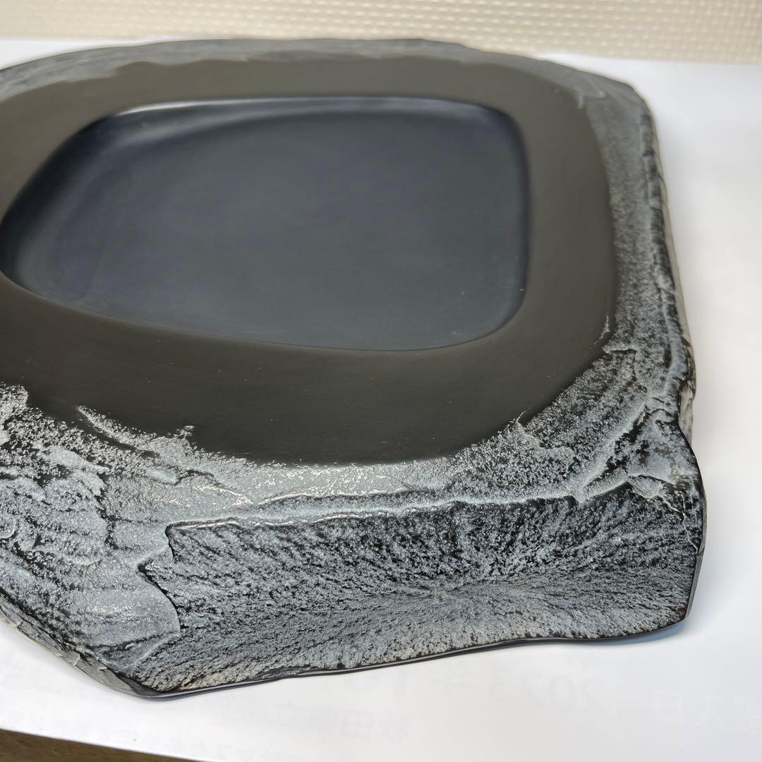 ⭕️デカイ 長崎県対馬 希少 超大型若田硯 年輪様な石紋綺麗 5kg超え