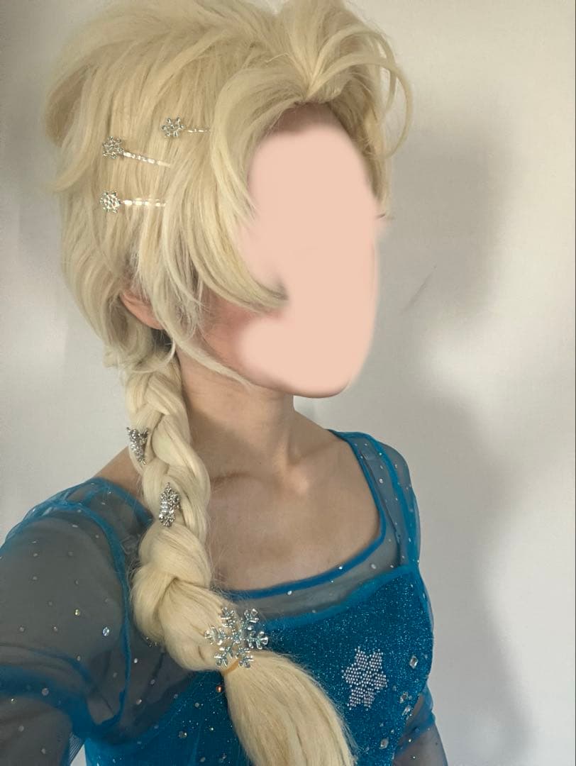 エルサ コスプレ ウィッグ dハロ ディズニー アナ雪 - メルカリ