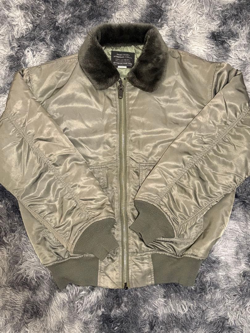 フ*森様 「古着」オリーブ MA-1 フライトジャケット N1107294