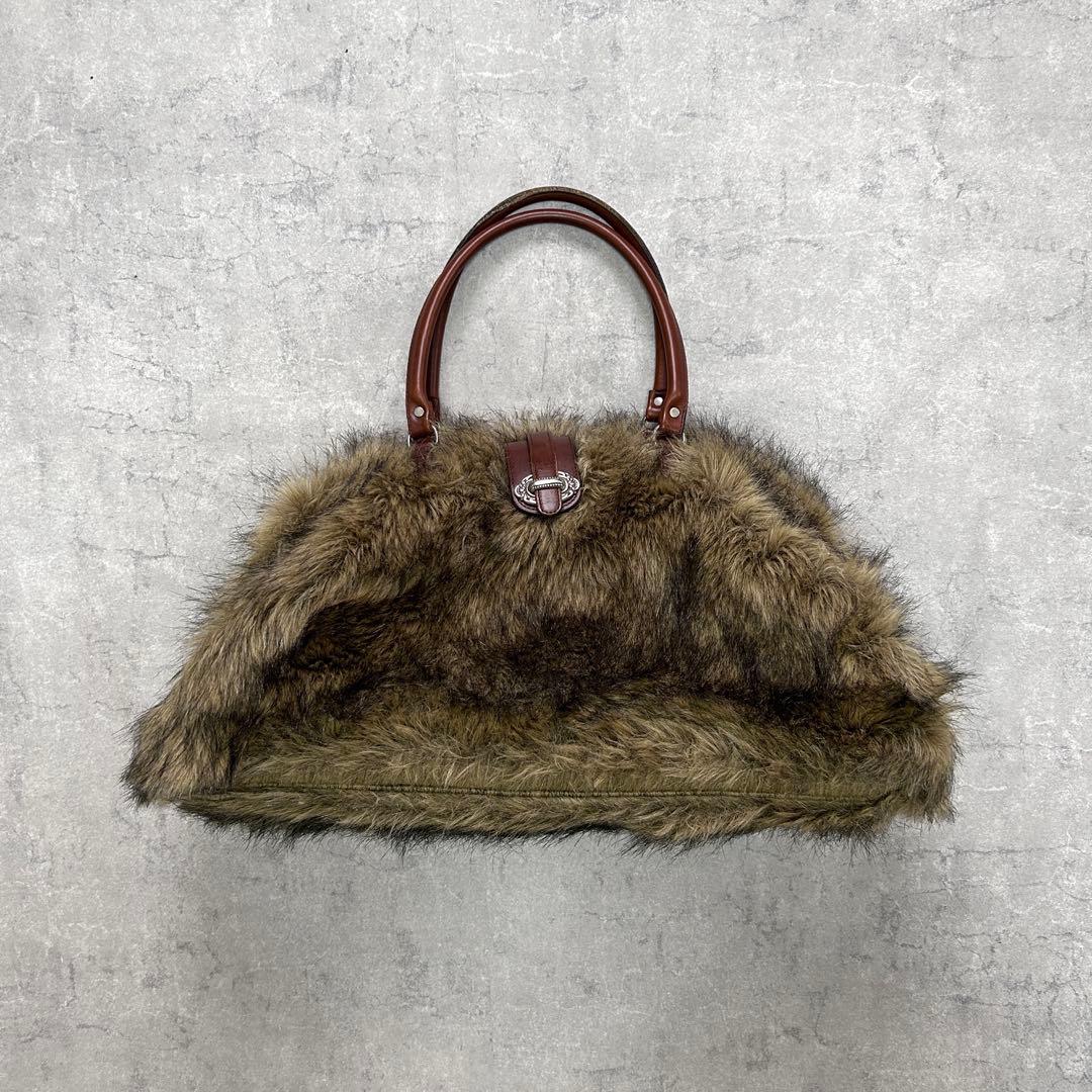 バッグ 70s vintage faux fur leather boston bag il_fullxfull.3612453089_qv64.jpg