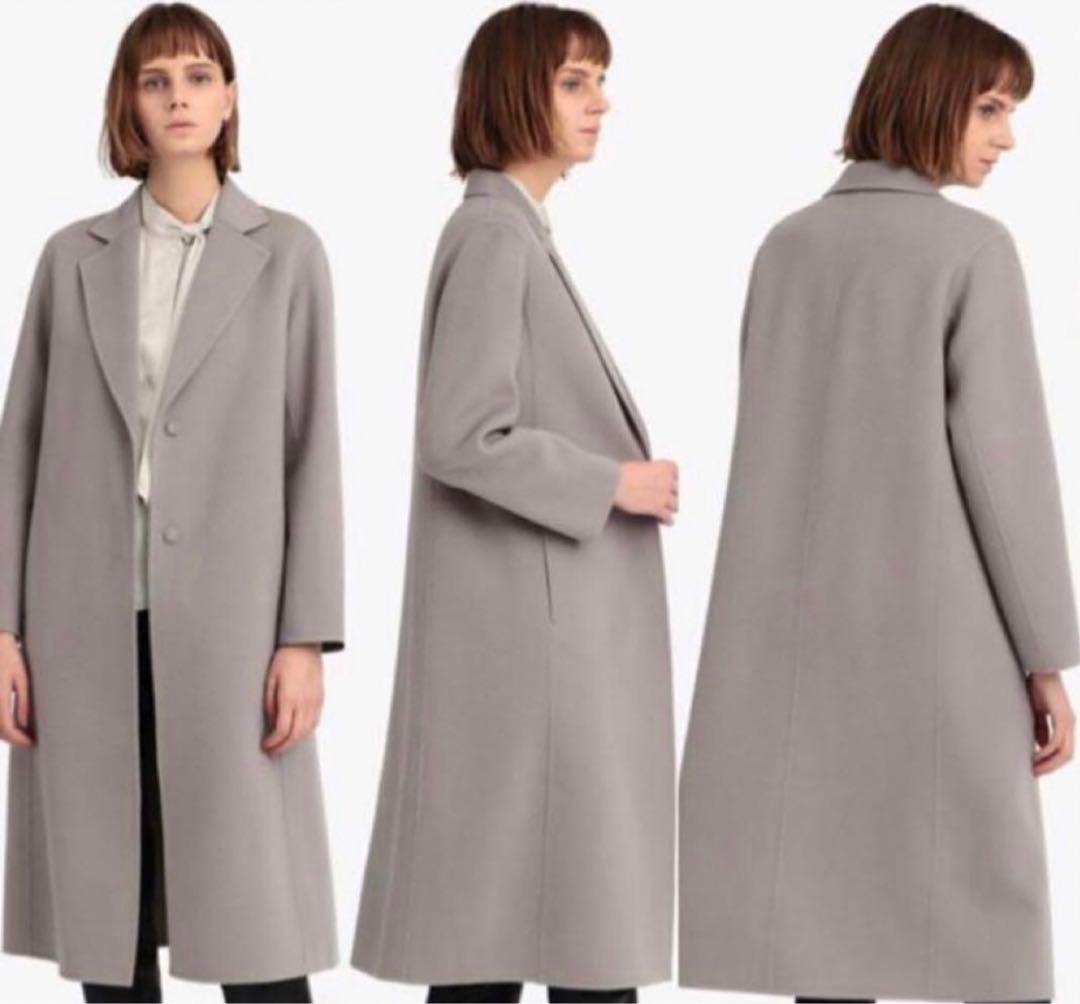 セオリーリュクス ダブルフェイスコート 38 グレー - メルカリ