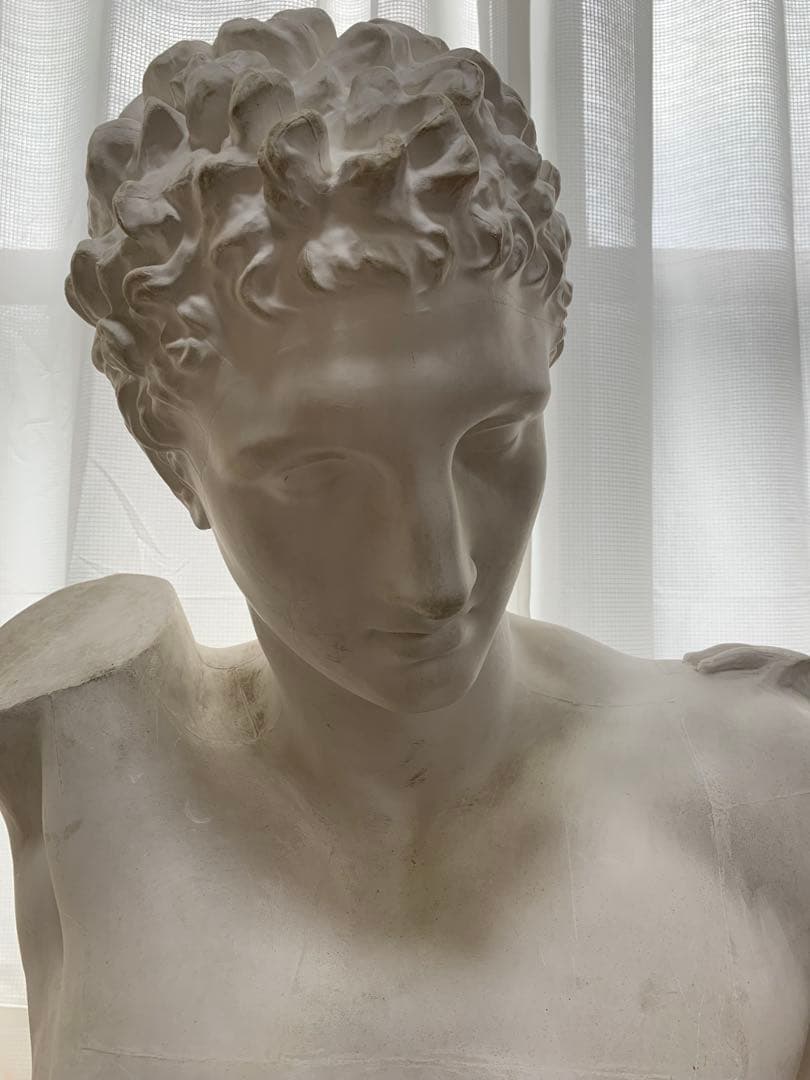 希少 石膏寄せ型製法 ヘルメス石膏像 デッサン用 芸大受験用 絵画用石膏