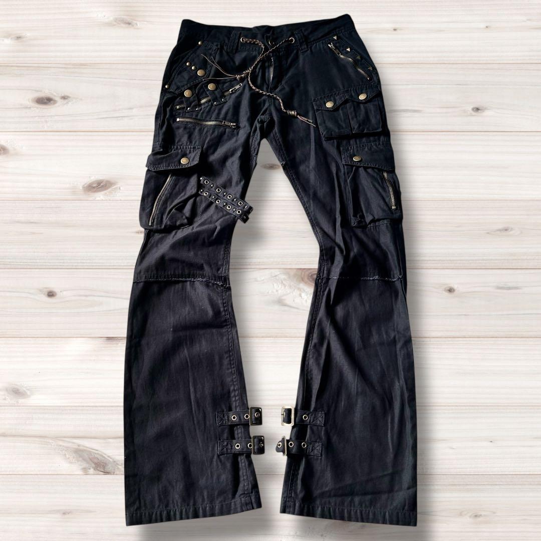 00's vintage archive Y2K パンク カーゴ パンツ 黒 - メルカリ