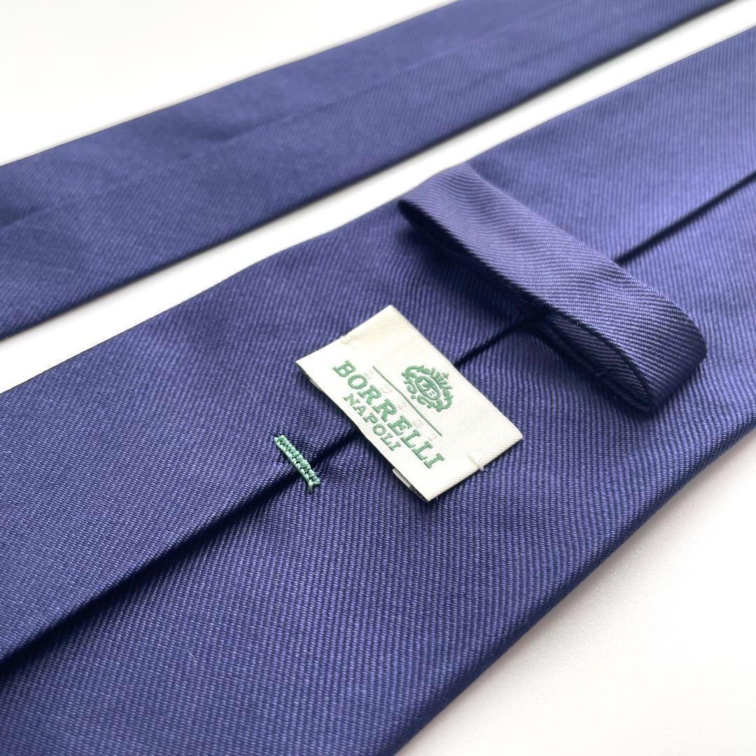 MTK.57様꧁美品꧂ ルイジボレッリ ネクタイ 無地 ソリッドタイ