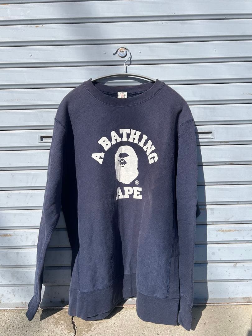 A BATHING APE ネイビースウェット 初期タグ A BATHING APE□初期タグ□スウェット□ネイビー□XS - メルカリ