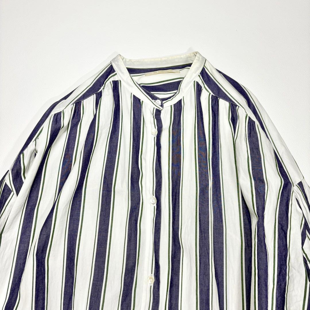 ne Quittez pas ヌキテパ バンドカラー ロングシャツワンピース - メルカリ