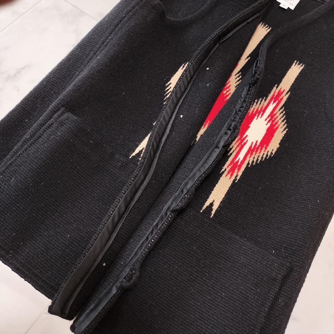 希少 オルテガ 人気カラーブラック 36 スクエアフロントチマヨベスト