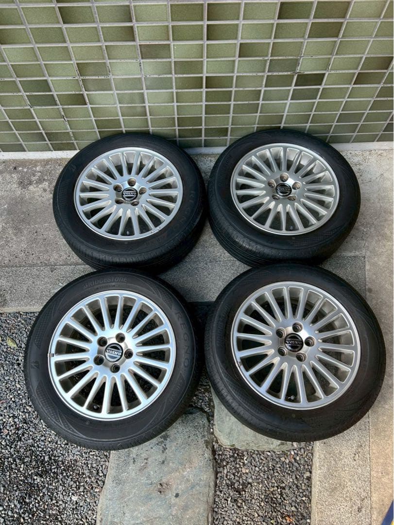 ボルボ V70純正ホイール16インチ夏タイヤブリヂストンレグノ4本セット